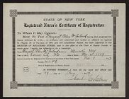 Registered Nurse's certificate for Margaret Ellen McFarland